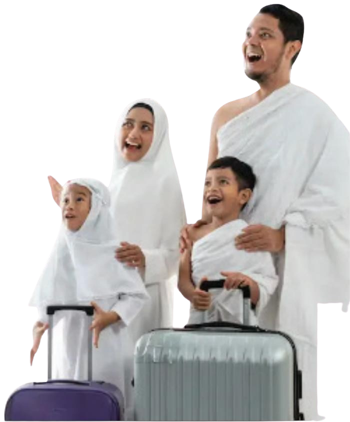 Family doing Umrah